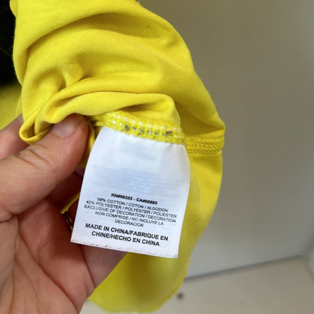 Nike running neon yellow run wild short sleeve top size small - Picture 6 of 7